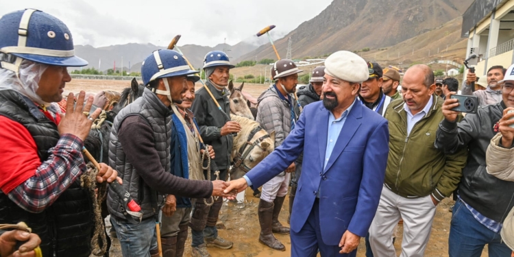 CEC Dr. Jaffer Akhoon Inaugurates 5th LG Horse Polo Tournament in Drass
