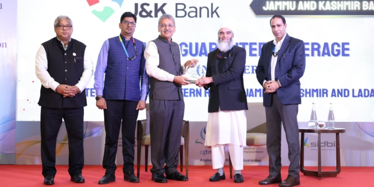 J&K Bank receives CGTMSE award for top MSME lending performance