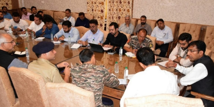 Div Com Anshul Garg reviews arrangements for the visit of Parliamentary Standing Committee on Home Affairs