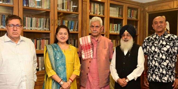 Ms Priti Sapru Film Actor calls on LG Manoj Sinha