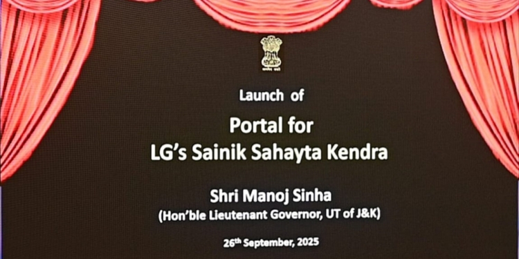 LG Manoj Sinha launches Lieutenant Governor’s Sainik Sahayta Kendra Portal