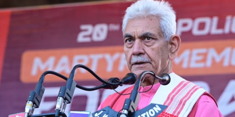 Lieutenant Governor addresses the closing ceremony of 20th J&K Police Martyr’s Memorial Football Tournament at Srinagar