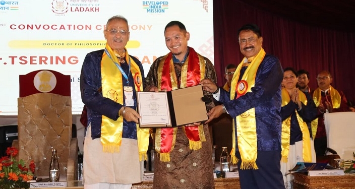 University of Ladakh Confers Degrees to 612 Graduating Students at its 2nd Convocation 
