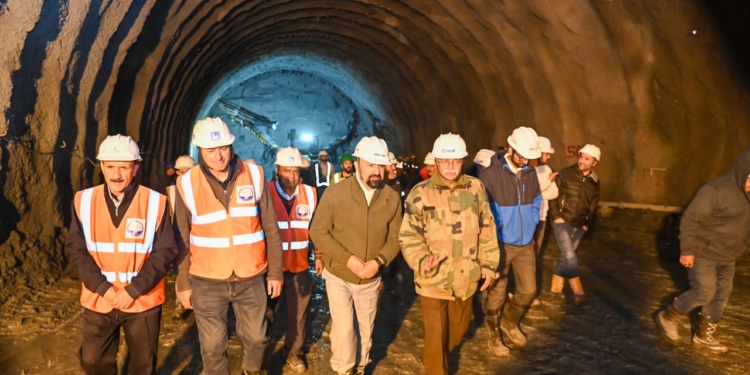 CEC Kargil Dr. Mohd. Jaffer Akhoon Reviews Winter Preparations and Inspects Progress at Zojila Tunnel