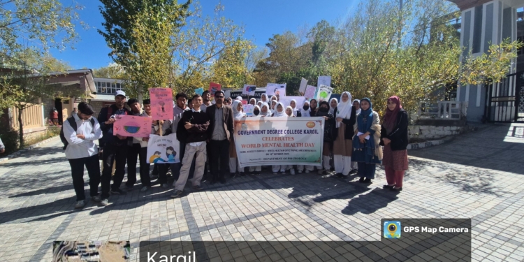 World Mental Health Day Celebrated at Government Degree College Kargil