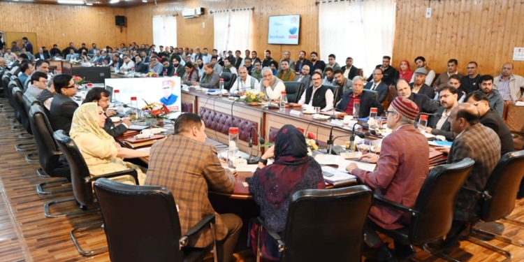 CM Omar Abdullah reviews progress of development works in Baramulla