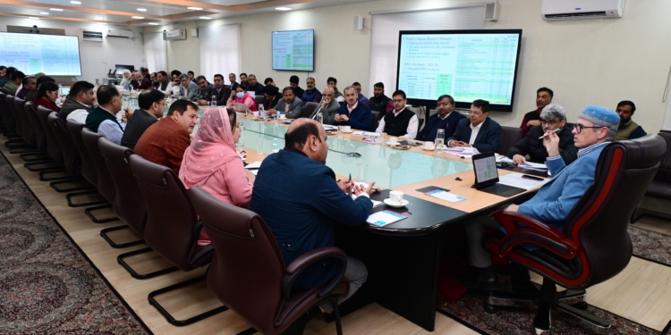 CM Omar Abdullah reviews progress of works under CAPEX budget, CDF