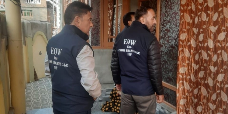 Economic Offences Wing (Crime Branch Kashmir) Conducts Searches in ₹53 Lakh Land Fraud Case