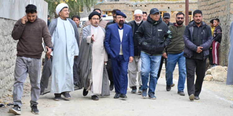 MP Ladakh, Haneefa Jan Tours Trespone and GM Pore; Assures Redressal of Public Grievances on Priority