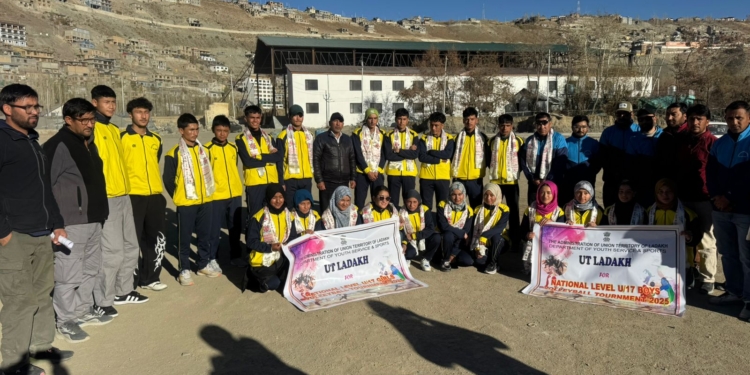 First UT Ladakh Volleyball Teams Flagged Off for 69th SGFI National Championships