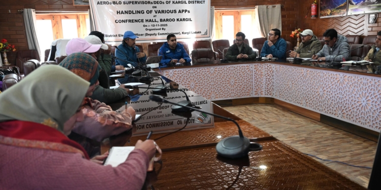 Special Training Program for AEROs, BLO Supervisors, and DEOs on Handling of Various Election Apps held in Kargil