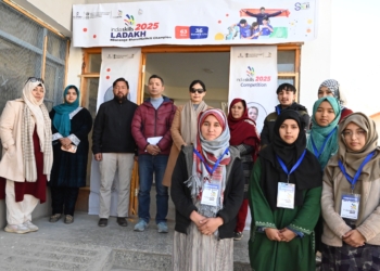 District Level India Skills Competition 2025 for Graphic Designing Technology Held at GDC Kargil