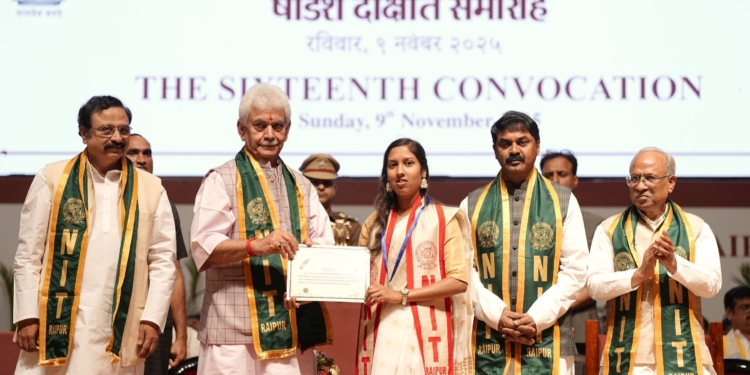 Lieutenant Governor Addresses 16th Convocation of National Institute of Technology, Raipur