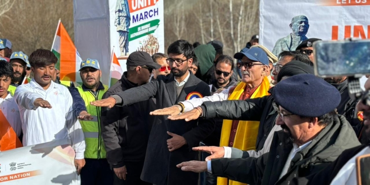 Mera Yuva Bharat Kargil organises 2nd Unity March ‘Sardar@150’
