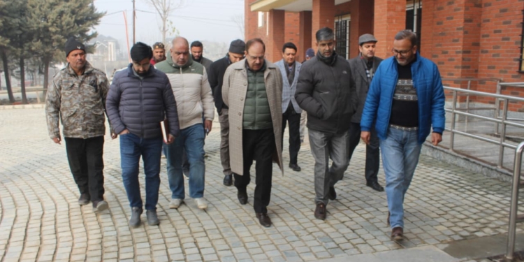 Vice Chancellor IUST inspects ongoing works