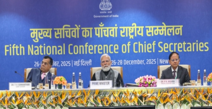 PM Modi chairs Fifth National Conference of Chief Secretaries in Delhi