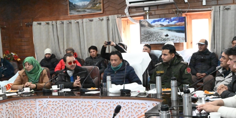 Acting CEC, Kacho Mohd Feroz Kicks Off Road Safety Month in Kargil