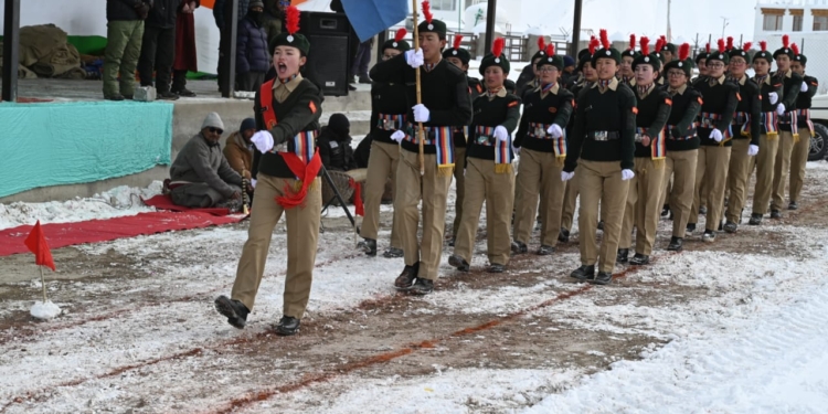Zanskar Conducts Full Dress Rehearsal for 77th Republic Day at Padum