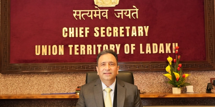 Ashish Kundra, IAS, assumes charge as Chief Secretary of UT Ladakh