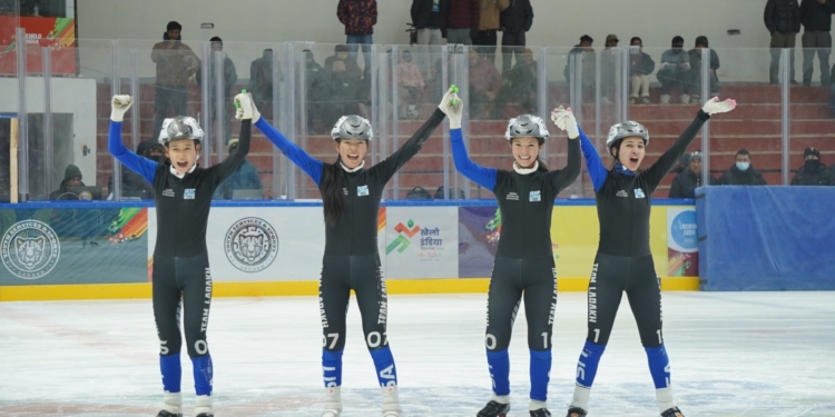 Khelo India Winter Games 2026: Ladakh win first gold in women’s short-track relay, skater Sachin Singh keeps Haryana on top