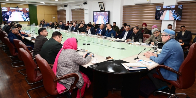 CM Omar Abdullah holds pre-budget consultations with stakeholders in Jammu