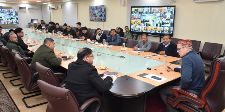 CM Omar Abdullah reviews situation after severe wind storms & snowfall across J&K