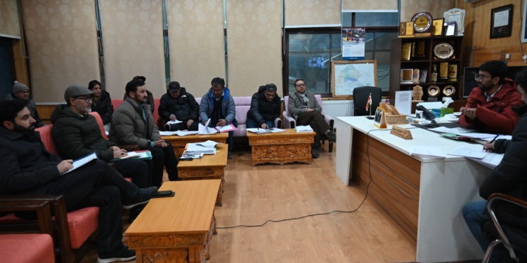 DC Kargil Reviews SDRF Relief Distribution, Stresses Timely and Transparent Disbursement