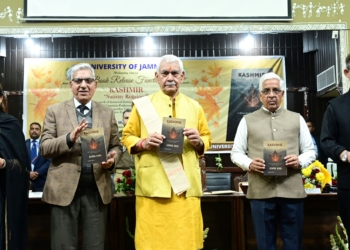 Lieutenant Governor releases Prof. Ashok Kaul’s book ‘Kashmir-Nativity Regained’