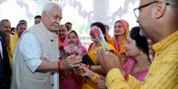 LG Manoj Sinha attended Mahayagya and Prana-Pratishtha ceremony at Shri Lakshminarayan Temple at Bankatashiv in Deoria, Uttar Pradesh