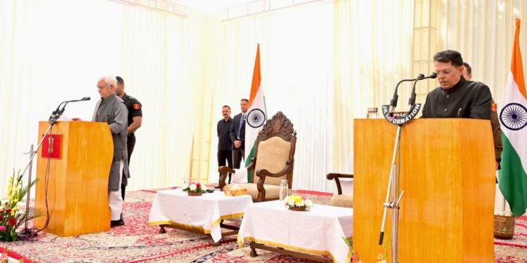 Shantmanu Takes Oath As Jammu And Kashmir State Election Commissioner, administered oath by Lieutenant Governor