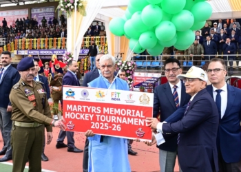 Lieutenant Governor inaugurates J&K Police’s Martyrs Memorial Hockey Tournament in Jammu