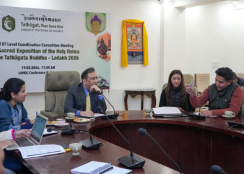 Chief Secretary Interacts with Young Achievers in Leh, Ladakh