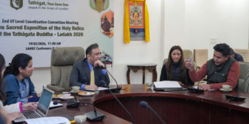 Chief Secretary Interacts with Young Achievers in Leh, Ladakh
