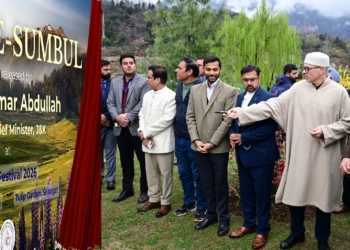 CM Omar Abdullah inaugurates Tulip Festival–2026 in Srinagar