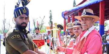Lieutenant Governor attends the Passing Out Parade of J&K Police Constables at STC Talwara