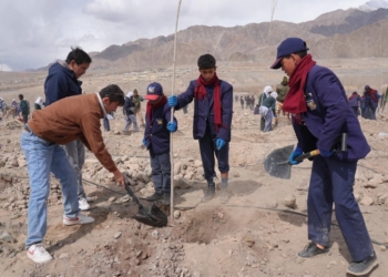 L-G VK Saxena launches Indus River Green Corridor Eco-Restoration Plantation at Spituk Pharka on International Day of Forests