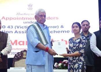 Lieutenant Governor handed over appointment letters to the families of terror victims of Jammu Division