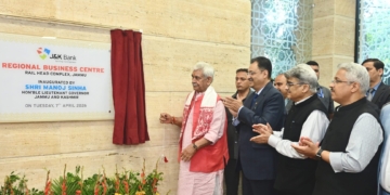 Lieutenant Governor inaugurates J&K Bank’s Regional Business Centre at Jammu