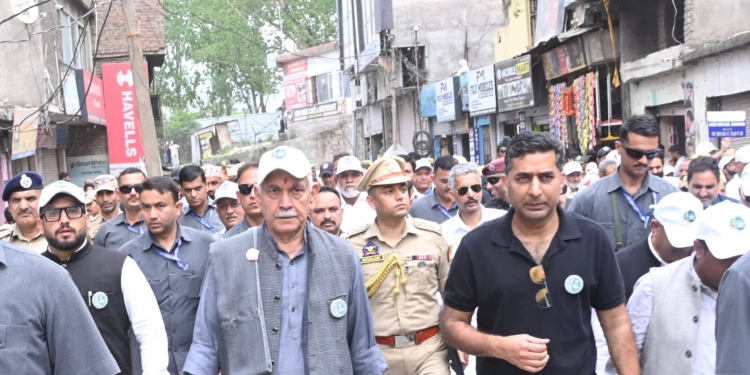 Lieutenant Governor Joined Padyatra in Rajouri under Drug-Free J&K Campaign