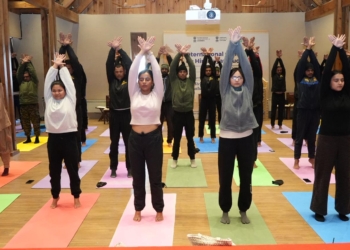 Day 9 of Yoga Session conducted at MIMC by Yoga Expert Rohit Rawat