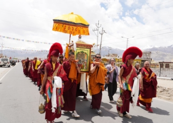 Peace Walk and Bum-sKhor Procession Draws Large Gathering in Choglamsar