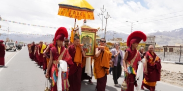 Peace Walk and Bum-sKhor Procession Draws Large Gathering in Choglamsar