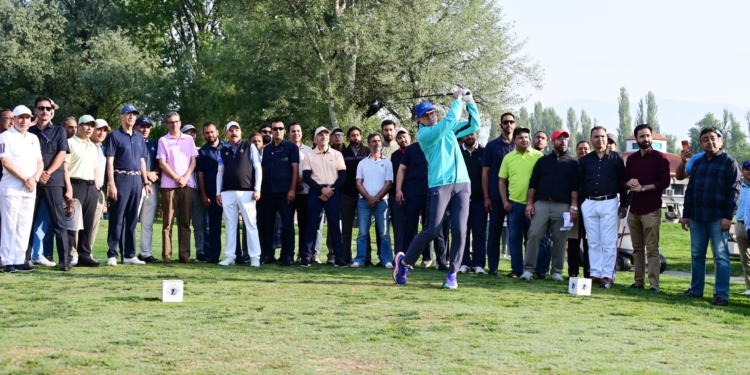 CM Omar Abdullah tees off India Golf Carnival at Srinagar’s Royal Springs Golf Course