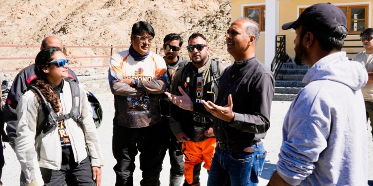 Changthang Expedition Featuring BMW Motorrad Riders Flagged Off from Shanti Stupa, Leh