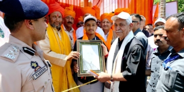 Drug-Free J&K Campaign Reaches 19th District, Lieutenant Governor Leads Padyatra in Kishtwar