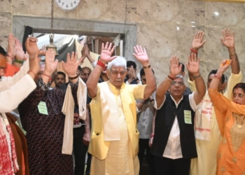 Lieutenant Governor attends Rudra Abhishek ceremony on the auspicious occasion of Shivacharya Abhinavgupta Jayanti and Nirjala Ekadashi