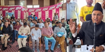 MP Ghulam Ali Khatana holds Public Outreach Programme at Banihal, reviews developmental, public issues