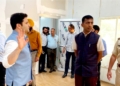 Div Com Kashmir reviews facilities for Yatris at Srinagar Airport