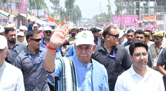 Lieutenant Governor Led Drug-Free J&K Padyatra in Kulgam