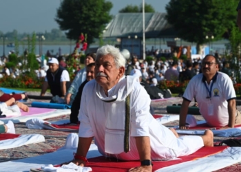 Lieutenant Governor Leads Citizens During the Celebration of the 12th International Day of Yoga